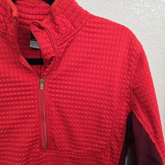 Womens Nike Sphere Thermal Running 1/2 Zip Pullover Sz M 8-10 Sweatshirt Orange - Picture 9 of 9